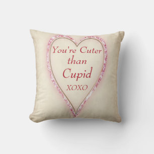 Huge Heart "CUTER than CUPID" Kudde