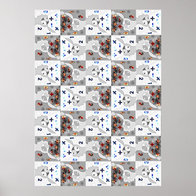 Huge Lotsa Math Brains Poster (Framsidan)