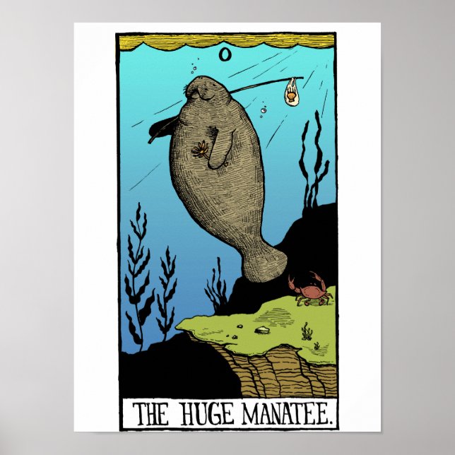 Huge Manatee poster (Framsidan)