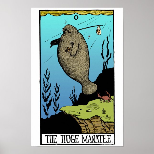 Huge Manatee poster (Framsidan)