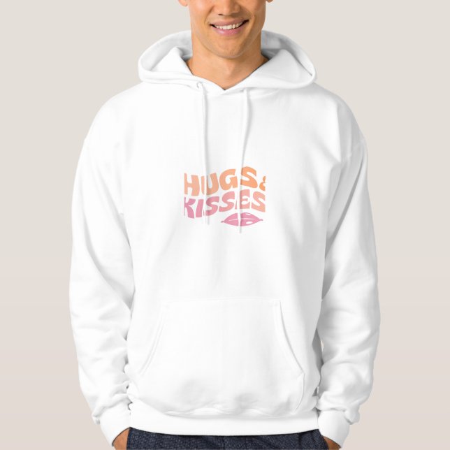 Huge och puss hoodie (Framsida)
