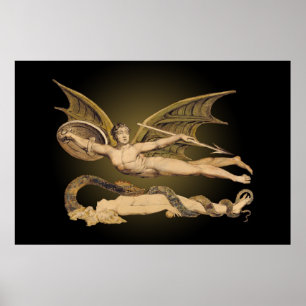 HUGE Satan & Kväll Wall Art Poster 60 x 40