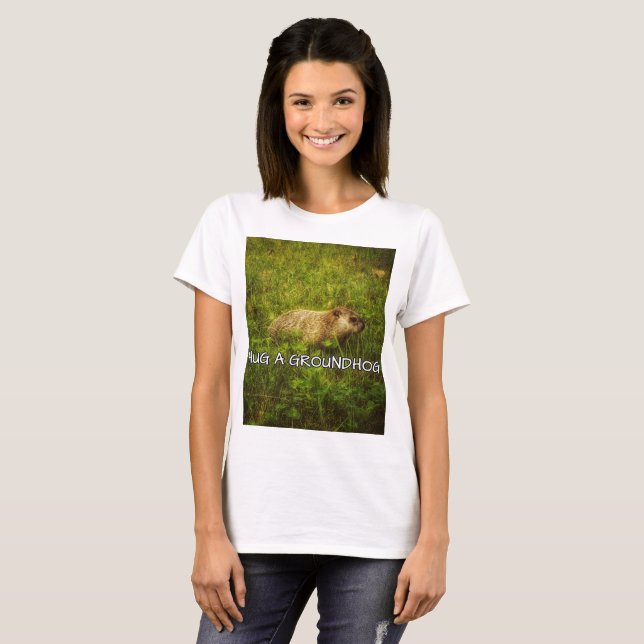 Hugga en bäckskjorta t-shirt (Hel framsida)