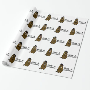 Hugga en grundtråd presentpapper