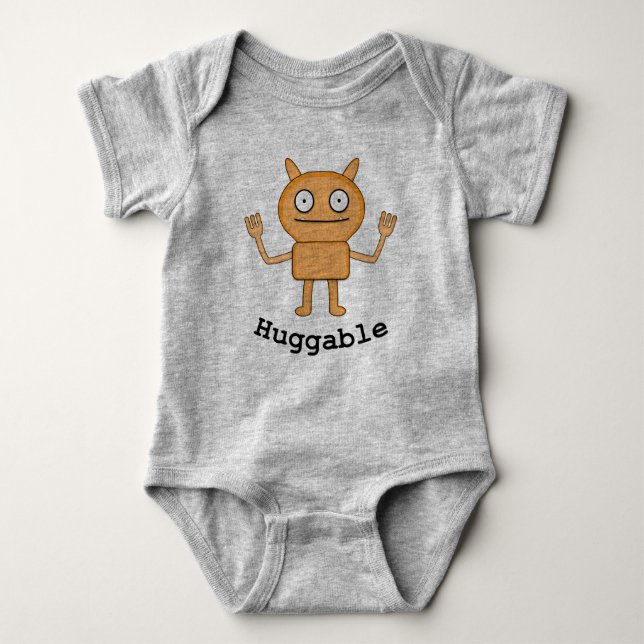 Huggable - Baby Jersey Bodykostym T Shirt (Framsida)