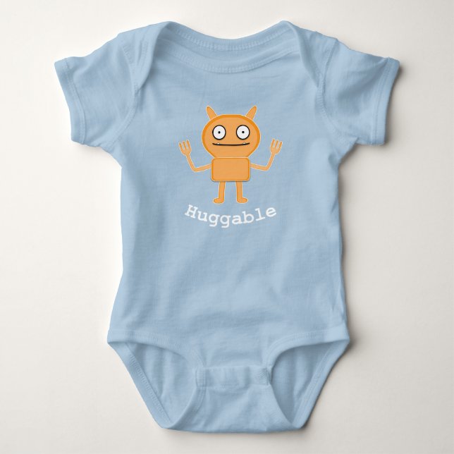 Huggable - Baby Jersey Bodykostym T Shirt (Framsida)