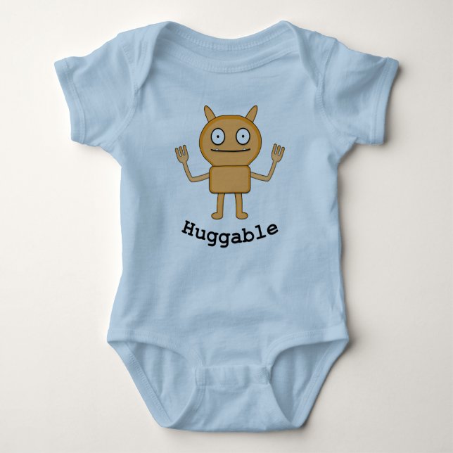 Huggable - Baby Jersey Bodykostym T Shirt (Framsida)
