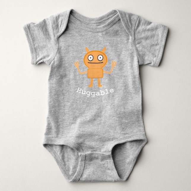 Huggable - Baby Jersey Bodykostym T Shirt (Framsida)