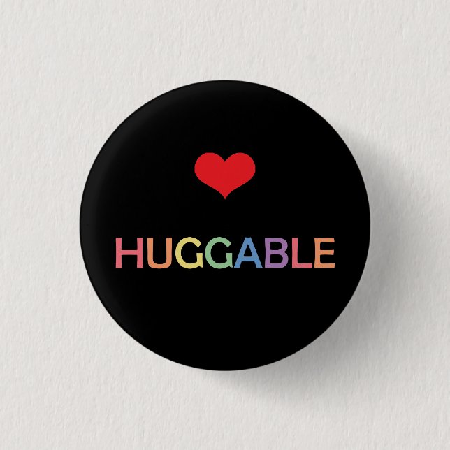 Huggable knäppas mammabjörnpride knapp (Framsida)