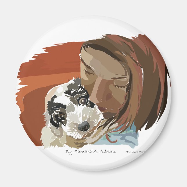 HUGGABLE PUPPY MAGNET (Framsidan)