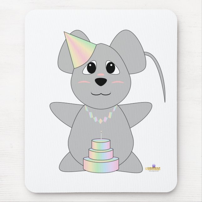 HuggablePastelBirthdayMouse Musmatta (Framsidan)