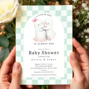 Huggande Ghost par Baby Shower Inbjudningar
