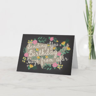 Huggar från Afar Birthday Card Kort