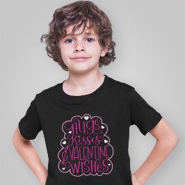 Huggar, kyssar och Valentine Önskemål, Hearts, Kär T Shirt