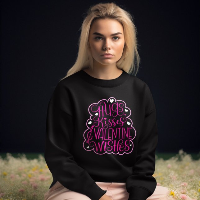 Huggar, kyssar och Valentine Önskemål, Hearts, Kär T Shirt (Skapare uppladdad)