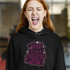 Huggar, kyssar och Valentine Önskemål, Hearts, Kär T Shirt