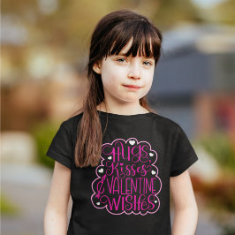 Huggar, kyssar och Valentine Önskemål, Hearts, Kär T Shirt