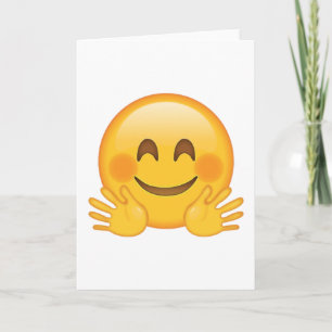 Hugger Ansikte - Emoji Kort