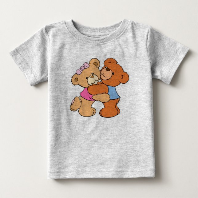 Hugger Bears/Baby Bra Jersey T-Shirt (Framsida)