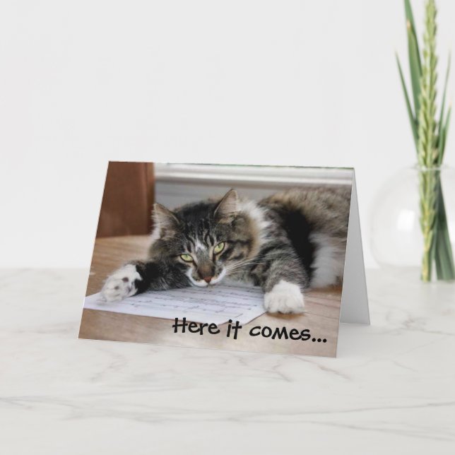 Hugger Cat Fars dag-kort Kort (Framsida)