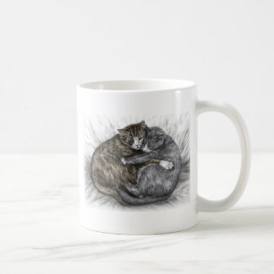 Hugger Cats Sleeping Kaffemugg