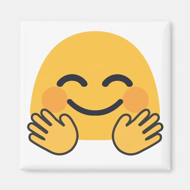 Hugger Emoji Magnet (Framsidan)