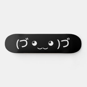 Hugger Emoticon (づ ◕ ‿ ‿ ◕)づ japanska Kaomoji Mini Skateboard Bräda 18,5 Cm