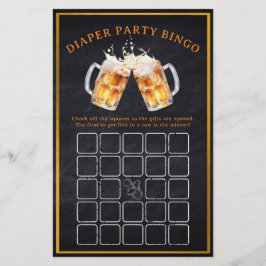 Huggies Chuggies Beer Diaper Party Bingo Game