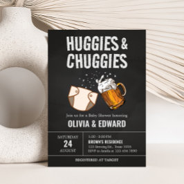 Huggies och Chuggies Baby Shower Inbjudningar