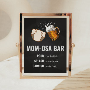 Huggies och Chuggies Baby Shower Mamma Osa Pub Poster