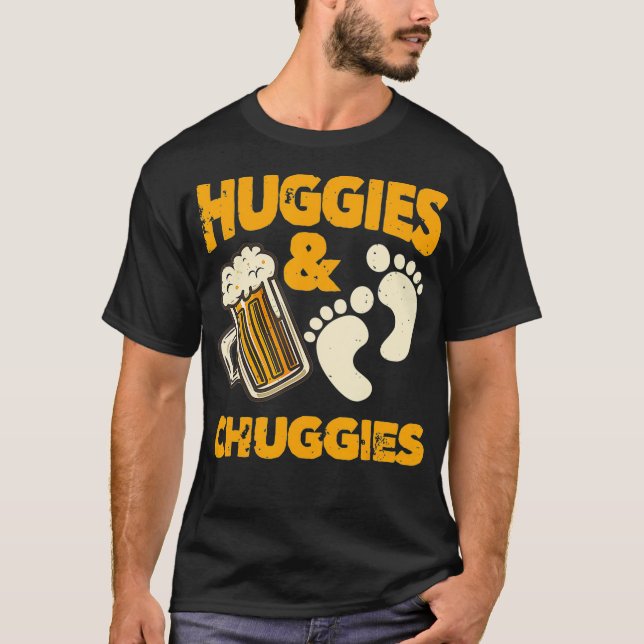 Huggies och Chuggies Funny Future Far Party T Shirt (Framsida)