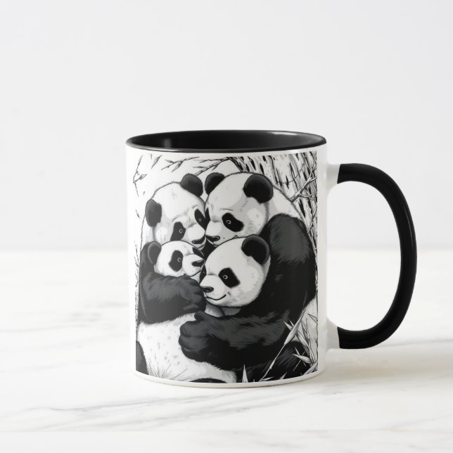 HUGGING PANDAS MUGG (Höger)
