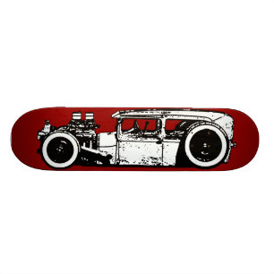 Huggit av Hot rod/råttaStång däck Old School Skateboard Bräda 18 Cm