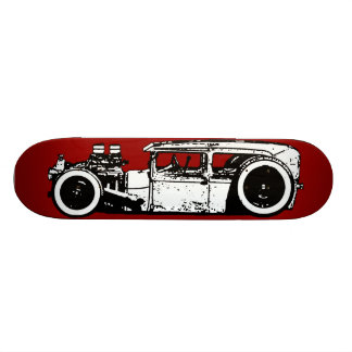 Huggit av Hot rod/råttaStång däck Old School Skateboard Bräda 18 Cm