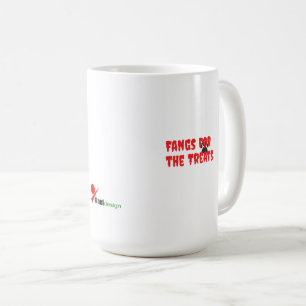 Huggtänder för godsaker – Rolig Halloween-design f Kaffemugg
