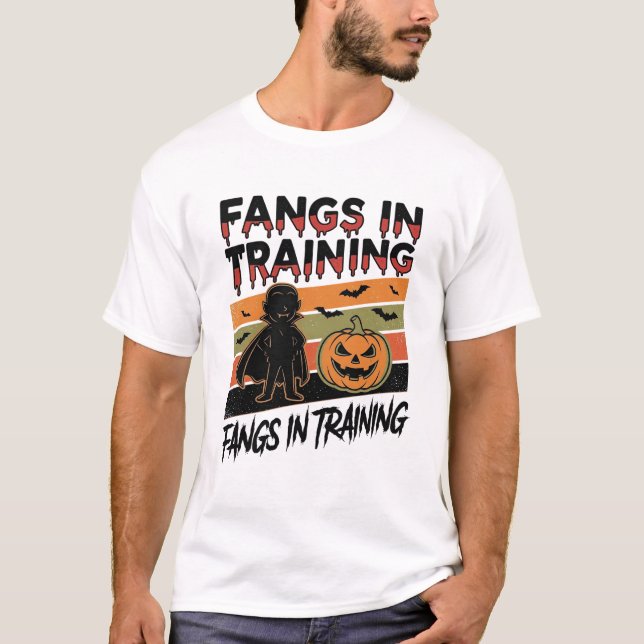Huggtänder på Träning Rolig Vampyr Halloween Tröja (Framsida)