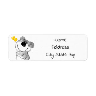 ***HUGGTEDDYBEAR MED KÄRLEK*** ADRESSETIKETT RETURADRESS ETIKETT