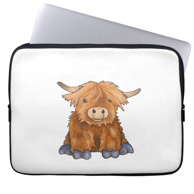 Huggy Harry - del av min Fluffy Friends Series Cla Laptop Fodral (Framsidan)