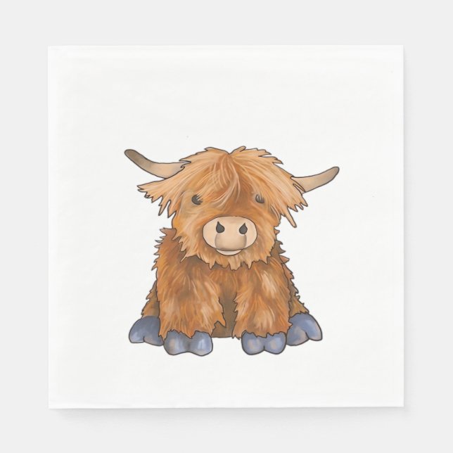 Huggy Harry - del av min Fluffy Friends Series Cla Pappersservett (Framsidan)