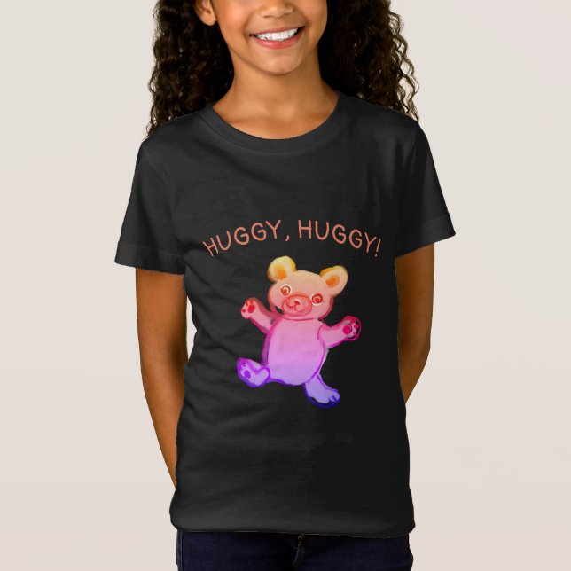 Huggy, kragig, nalle t shirt (Framsida)