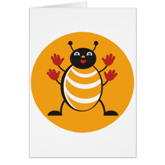 Huggy kryp hälsningskort