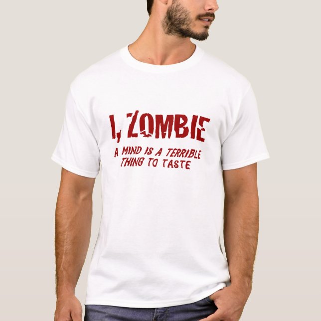 Hugh Howey mig, ruskig smakskjorta för Zombie Tee (Framsida)
