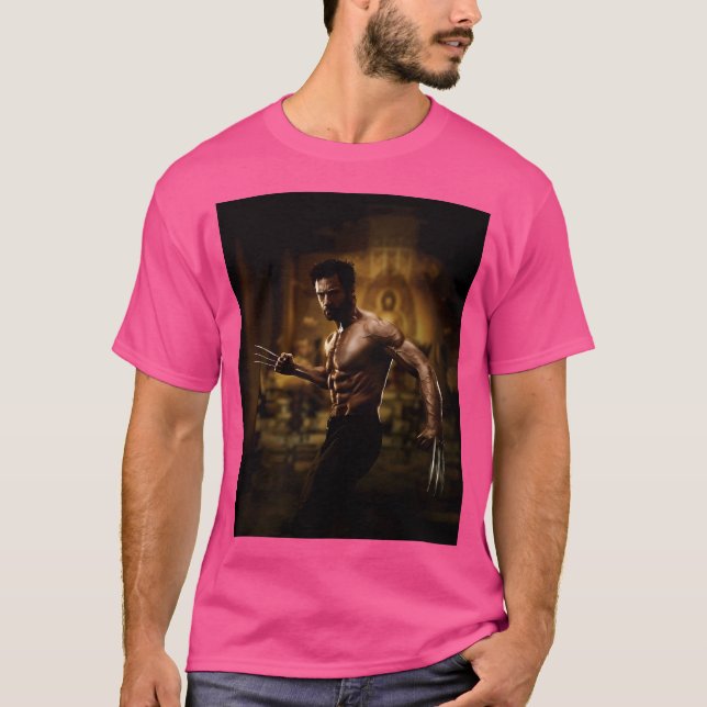 Hugh Jackman T Shirt (Framsida)