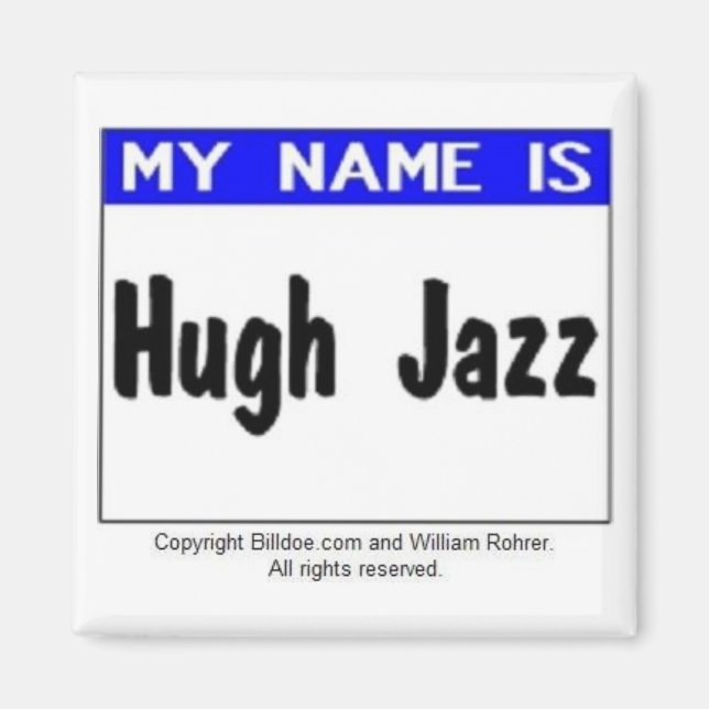 Hugh Jazz Magnet (Framsidan)