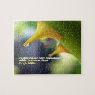 Hugh Miller Inspirational Quote "Opportunities" Pussel