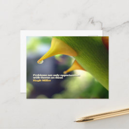 Hugh Miller Inspirational Quote "Opportunities" Vykort