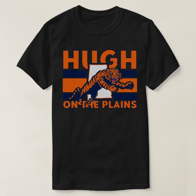 Hugh på Plains Vintage Tiger T Shirt (Design framsida)