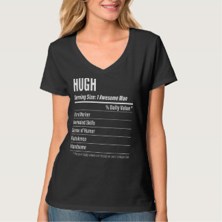 Hugh serverar Storleka kalorier för näringsvärdesd T Shirt