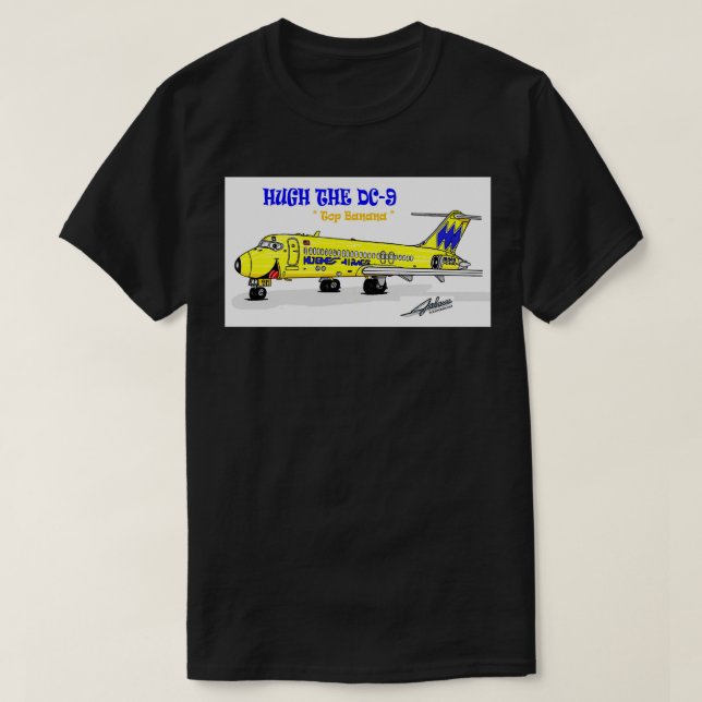 Hughes Airwest DC9 T Shirt (Design framsida)