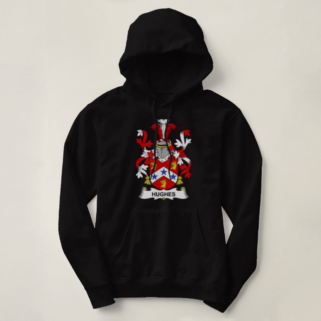 Hughes Coat of Arms  Family Crest  T Shirt (Design framsida)